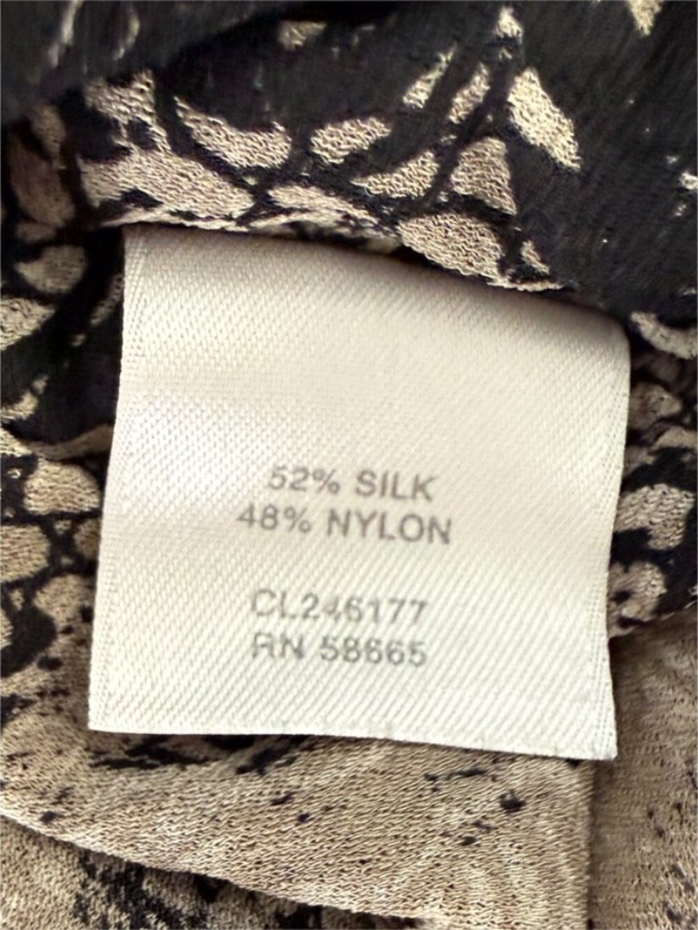 Classiques Entier Python Snake Print Cowl Neck Silk Blend Sleeveless Top M - Picture 6 of 8
